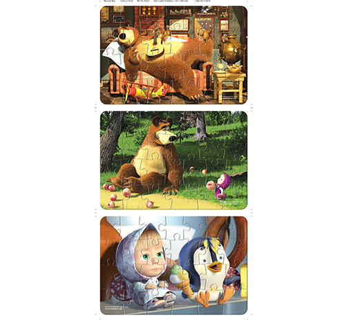 Masha and The Bear 3 x 26 Pieces